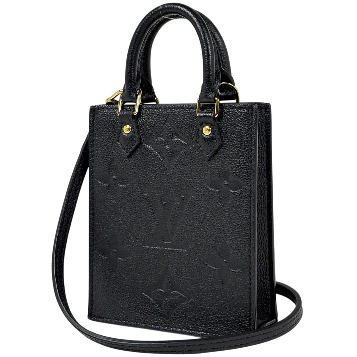 Louis Vuitton Petite Sac Plat 2-Way Shoulder Bag Monogram Empreinte Noir