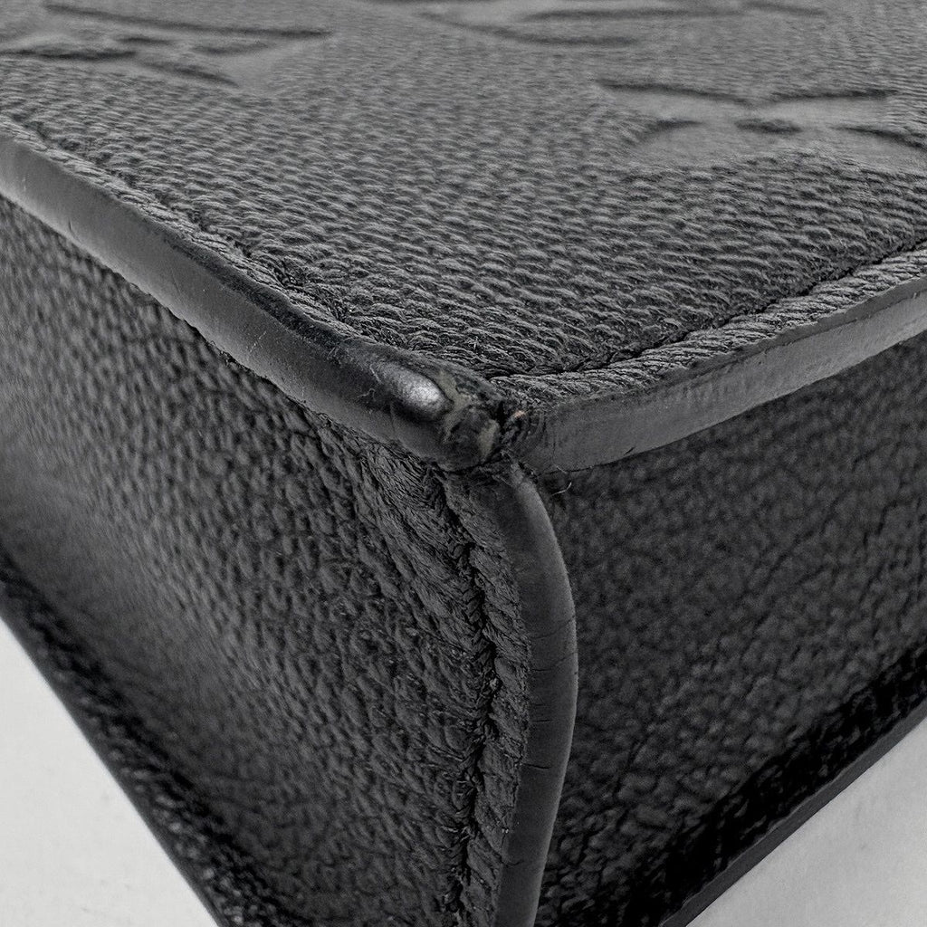 Louis Vuitton Petite Sac Plat 2-Way Shoulder Bag Monogram Empreinte Noir — view 3