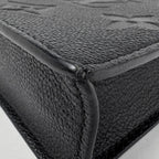 Louis Vuitton Petite Sac Plat 2-Way Shoulder Bag Monogram Empreinte Noir — view 3