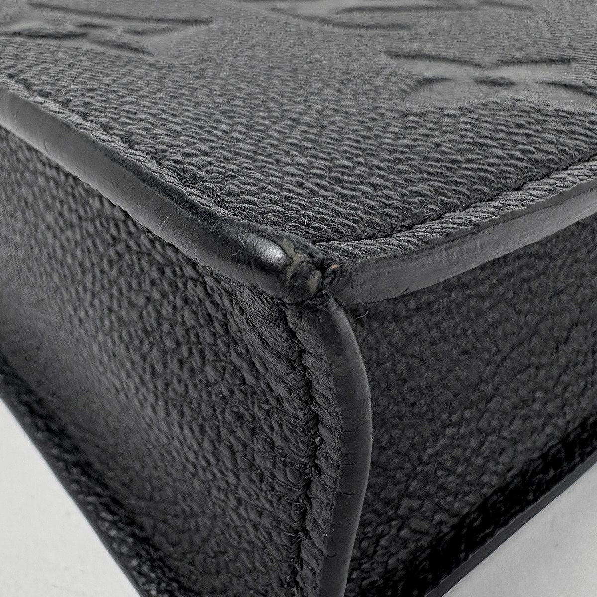 Louis Vuitton Petite Sac Plat 2-Way Shoulder Bag Monogram Empreinte Noir — view 3