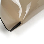 Fendi First Clutch 2-Way Shoulder Bag Enamel Patent Leather Beige — view 3