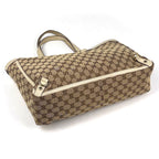 Gucci GG Pattern Tote Abbey Canvas Beige White — view 2