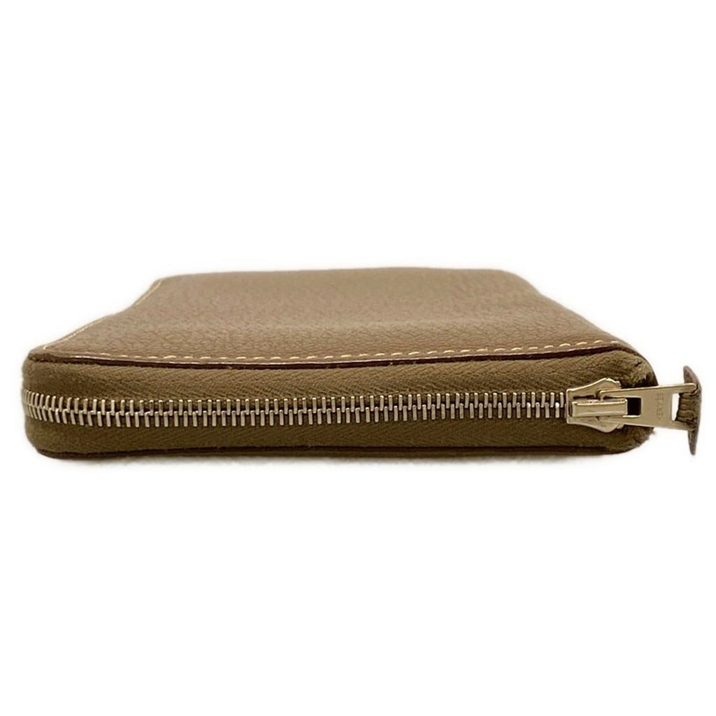 Hermes Wallet Azap Long Classic Etoupe Zip Around Silver — view 9