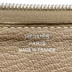 Hermes Wallet Azap Long Classic Etoupe Zip Around Silver — view 5