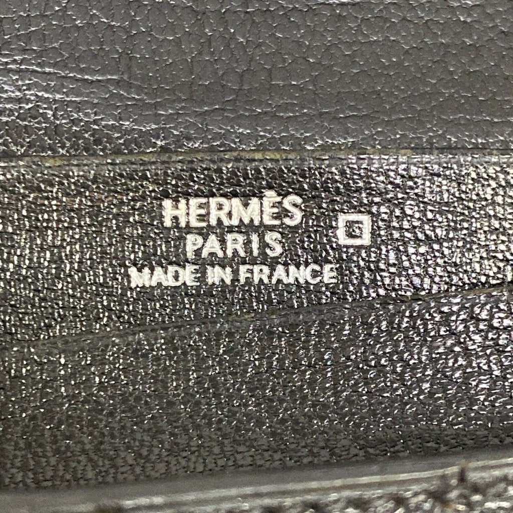 Hermes Wallet Bearn Souffle Black Silver — view 5