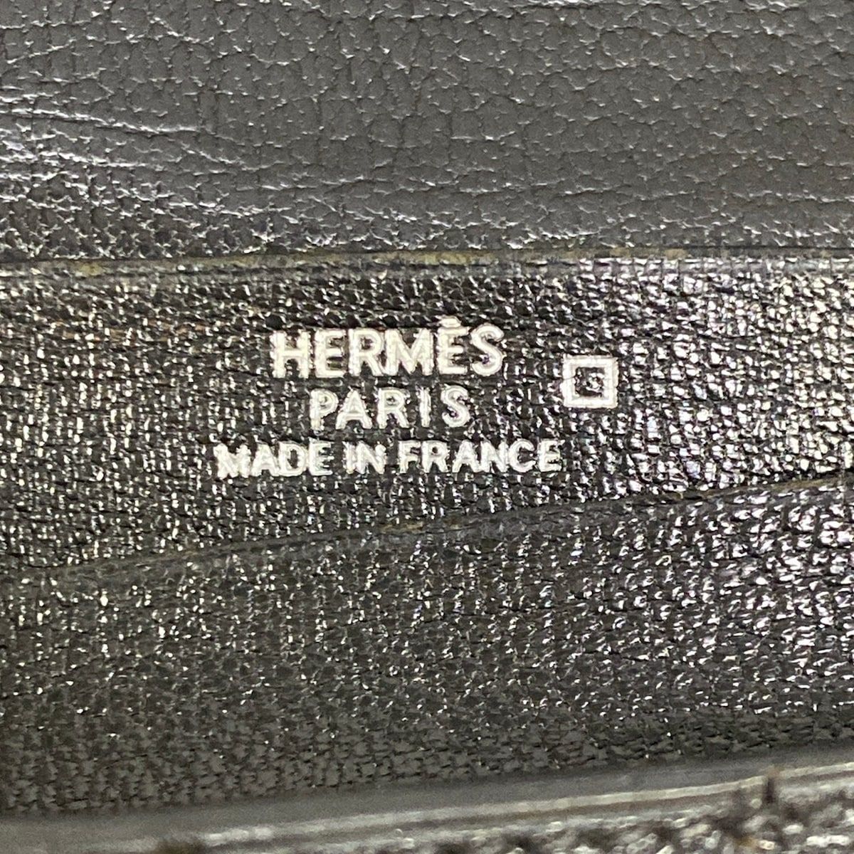 Hermes Wallet Bearn Souffle Black Silver — view 5