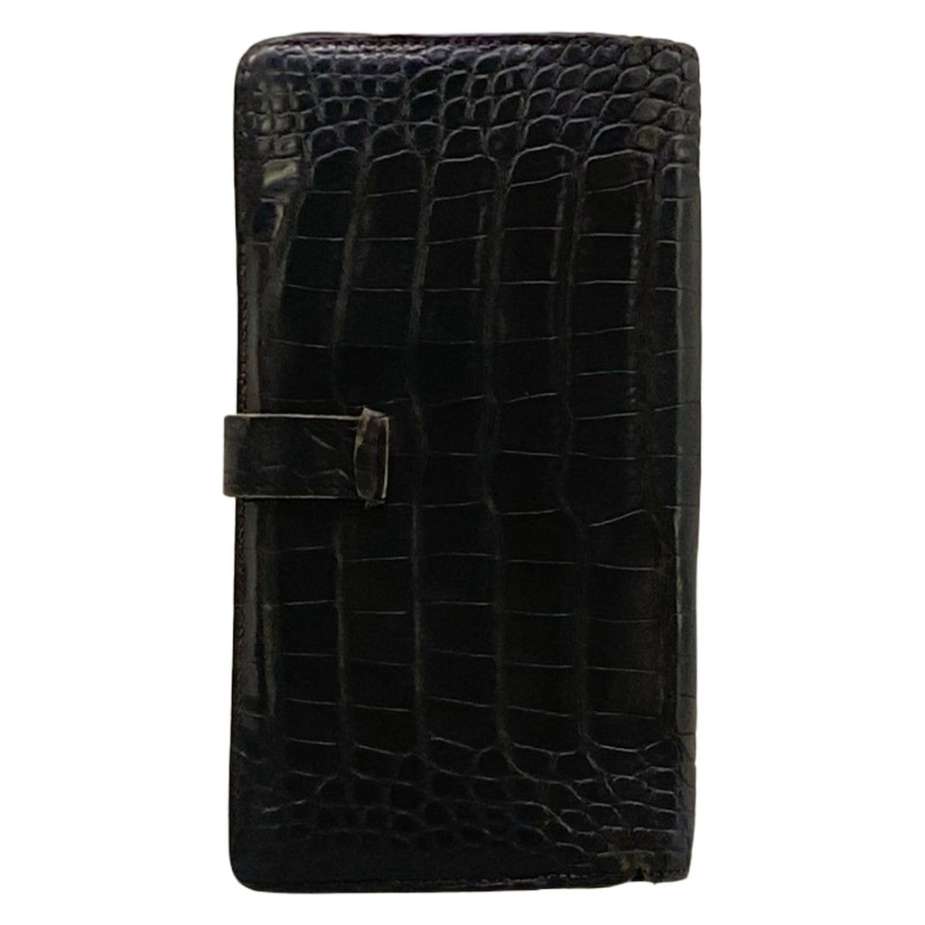 Hermes Wallet Bearn Souffle Black Silver — view 2
