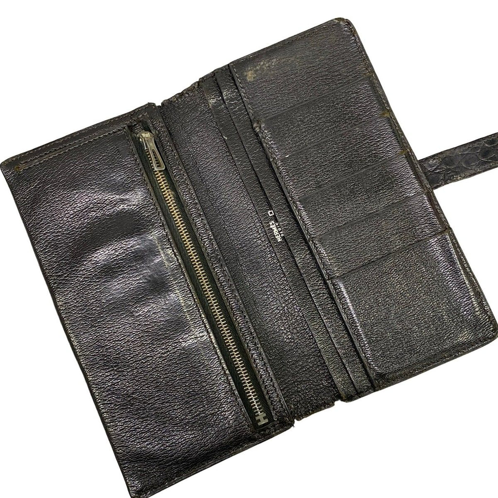 Hermes Wallet Bearn Souffle Black Silver — view 3