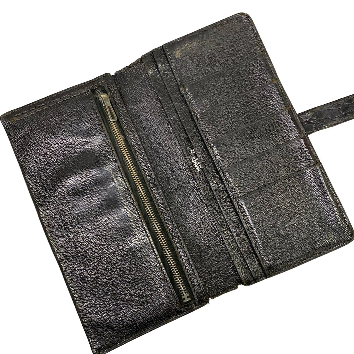 Hermes Wallet Bearn Souffle Black Silver — view 3