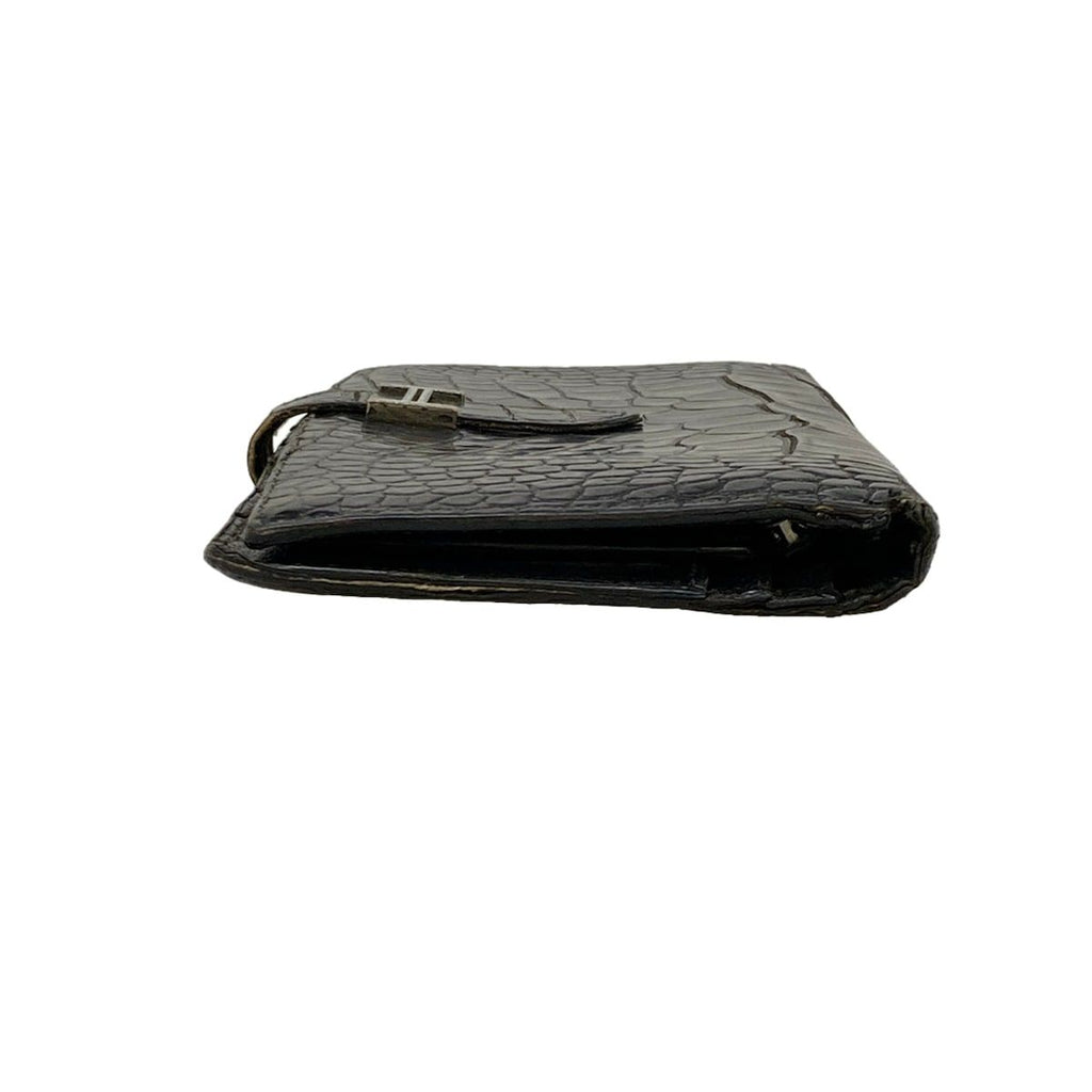 Hermes Wallet Bearn Souffle Black Silver — view 9