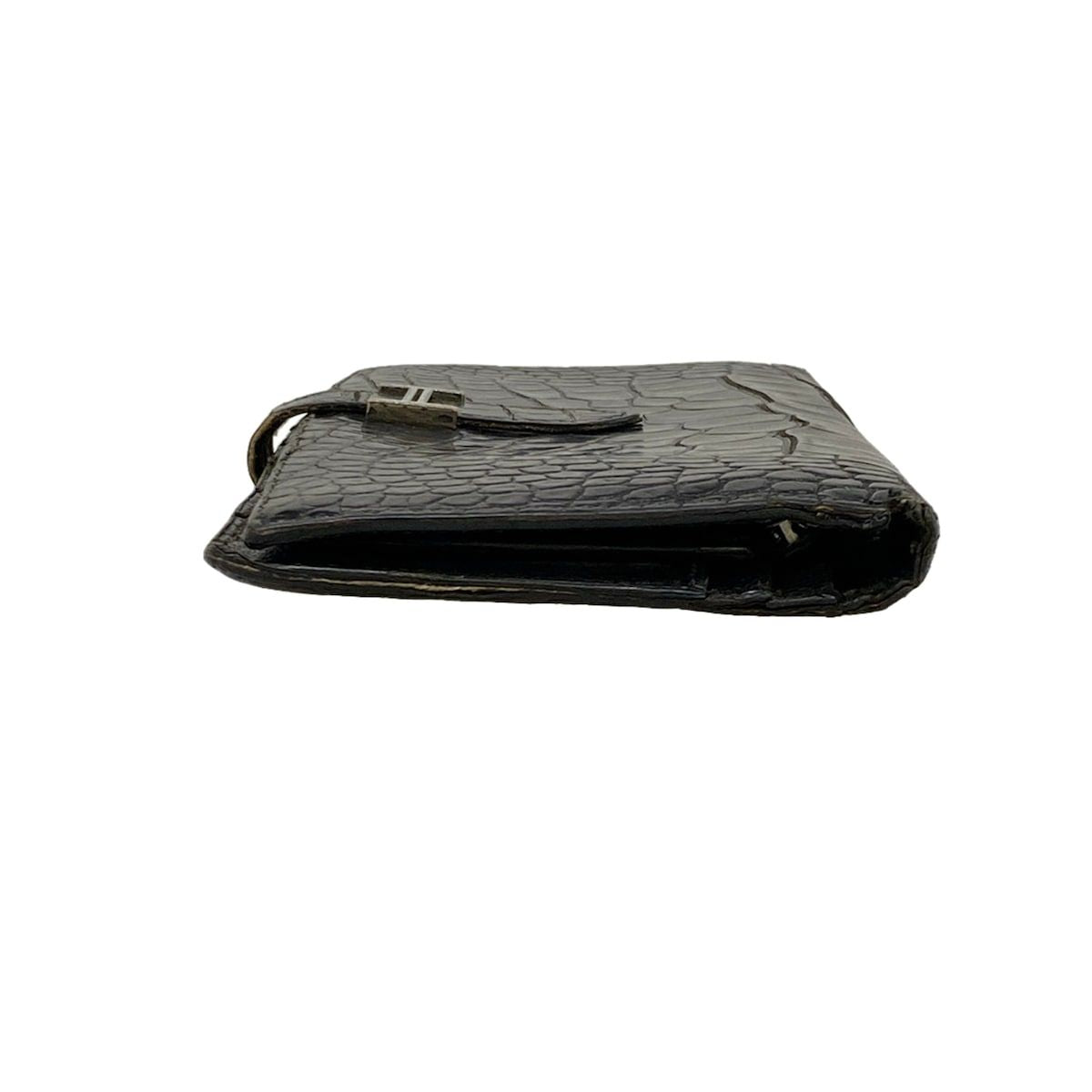 Hermes Wallet Bearn Souffle Black Silver — view 9