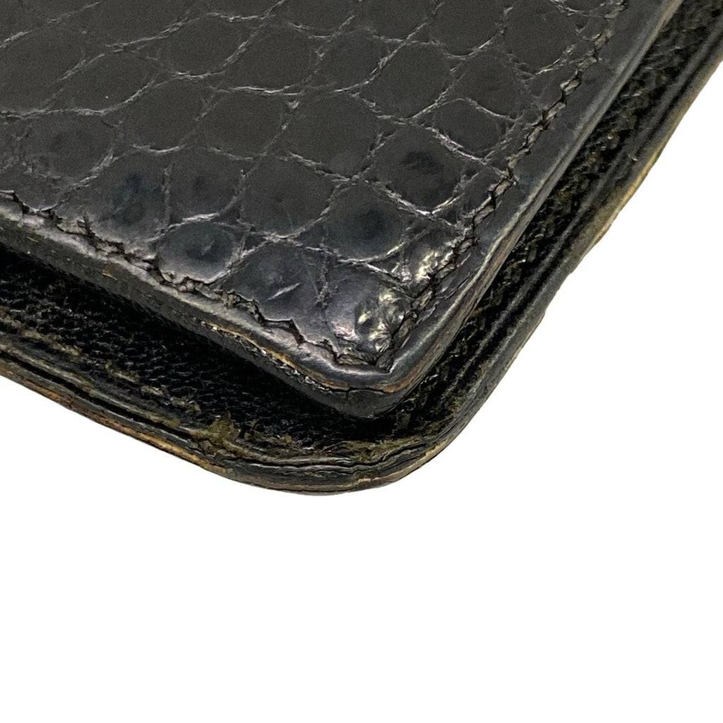 Hermes Wallet Bearn Souffle Black Silver — view 6