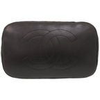 Chanel Wool Leather Black Shoulder — view 4