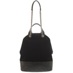 Chanel Wool Leather Black Shoulder — view 3