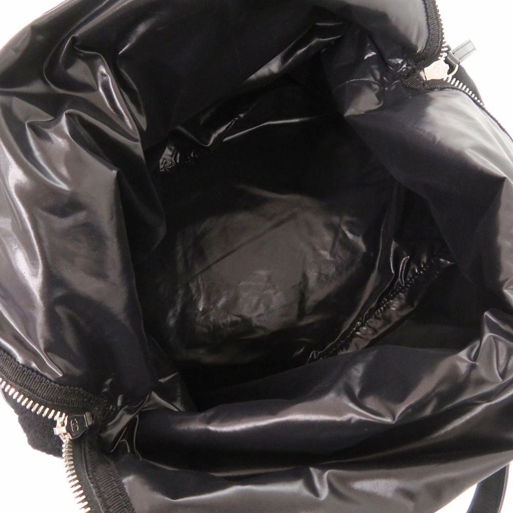 Chanel Wool Leather Black Shoulder — view 5