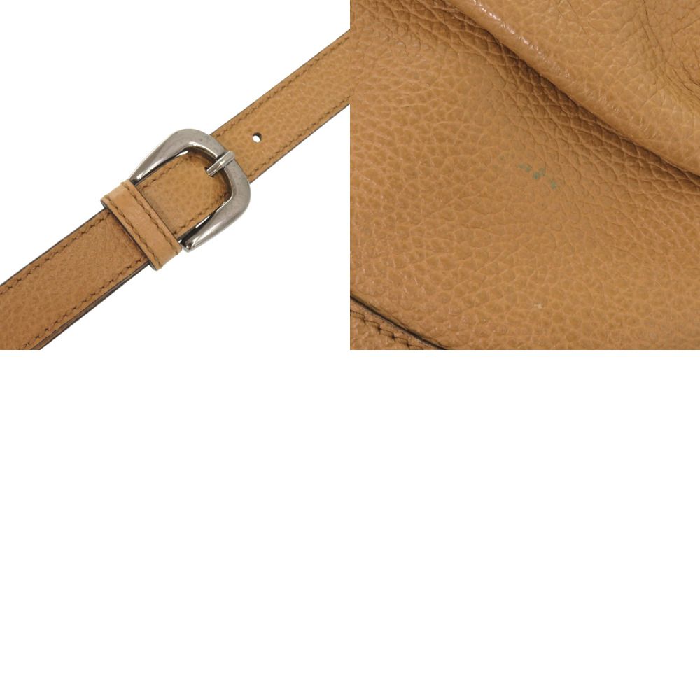 Gucci Abbey Leather Camel Shoulder Bag Brown — view 8