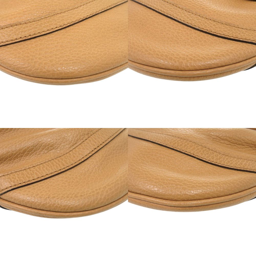 Gucci Abbey Leather Camel Shoulder Bag Brown — view 4