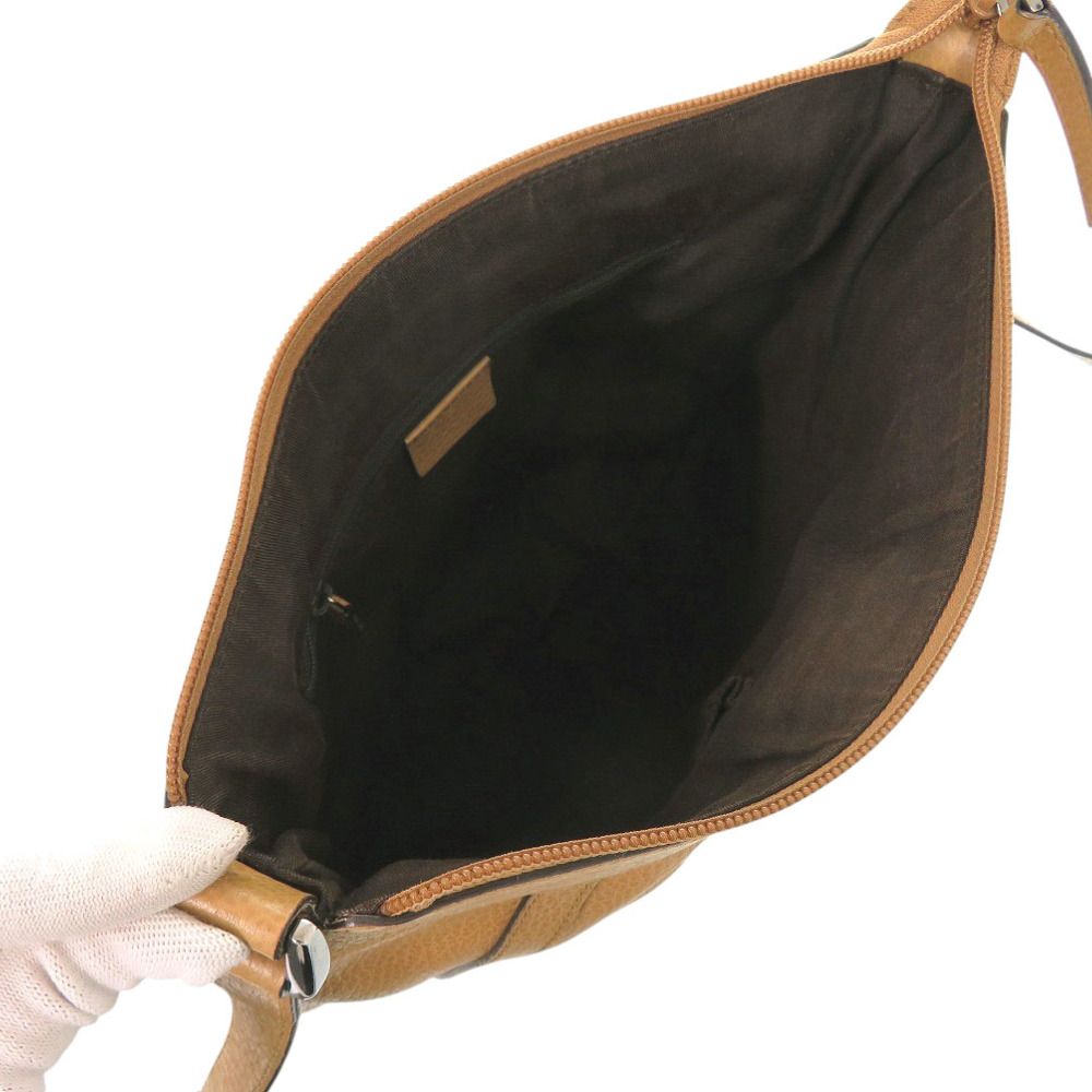 Gucci Abbey Leather Camel Shoulder Bag Brown — view 6