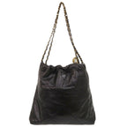 Chanel 22 Small Calf Leather Black Tote — view 2