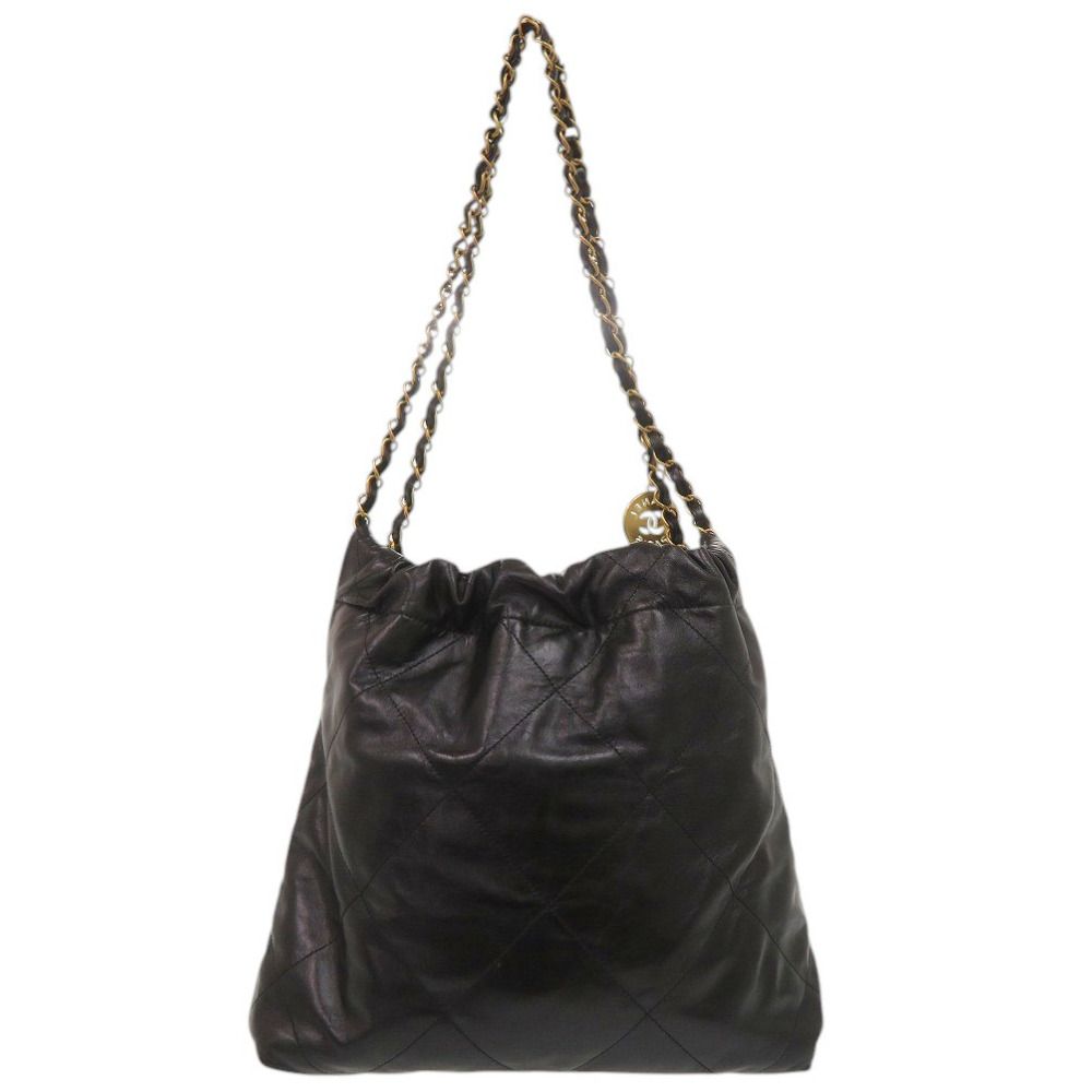 Chanel 22 Small Calf Leather Black Tote — view 2