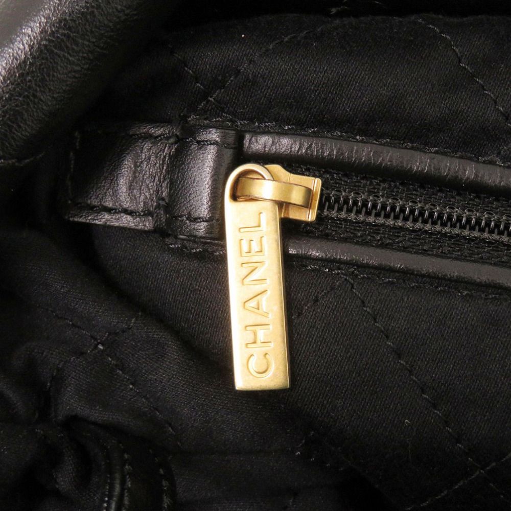 Chanel 22 Small Calf Leather Black Tote — view 8