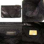 Chanel 22 Small Calf Leather Black Tote — view 9