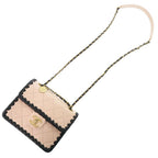 Chanel Quilted Small Flap CC Logo Lambskin Pink Black Chain Shoulder — view 7