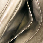 Chanel Blanc CC Logo Leather Gray Chain Shoulder — view 7