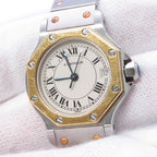 Cartier Santos Octagon SM Watch Ivory Dial Quartz — view 4