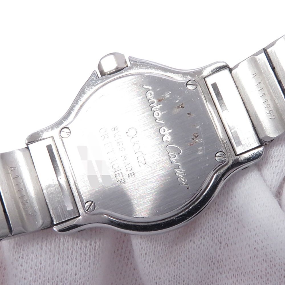 Cartier Santos Octagon SM Watch Ivory Dial Quartz — view 9