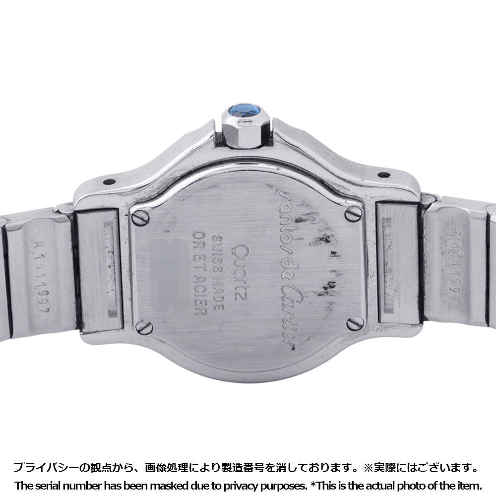 Cartier Santos Octagon SM Watch Ivory Dial Quartz — view 3