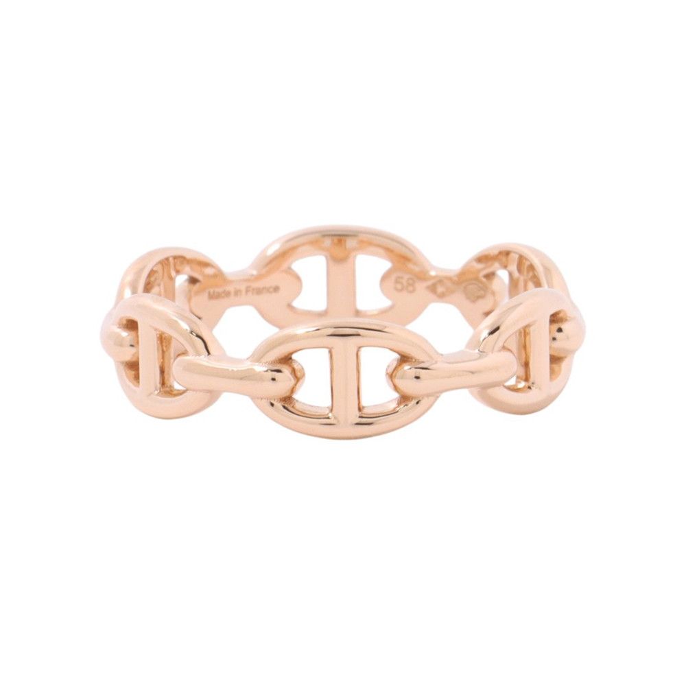 Hermes Ring Chaine D'ancre PM Enchainee 18k Pink Gold — view 3
