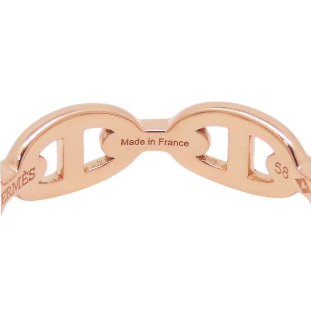 Hermes Ring Chaine D'ancre PM Enchainee 18k Pink Gold — view 9