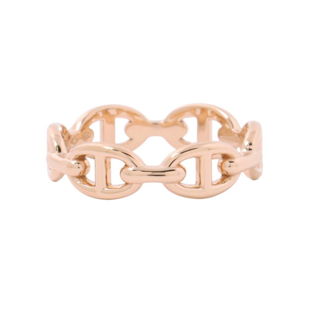 Hermes Ring Chaine D'ancre PM Enchainee 18k Pink Gold — view 2