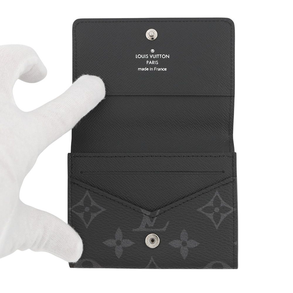 Louis Vuitton Card Case Monogram Eclipse Business Holder Black — view 4