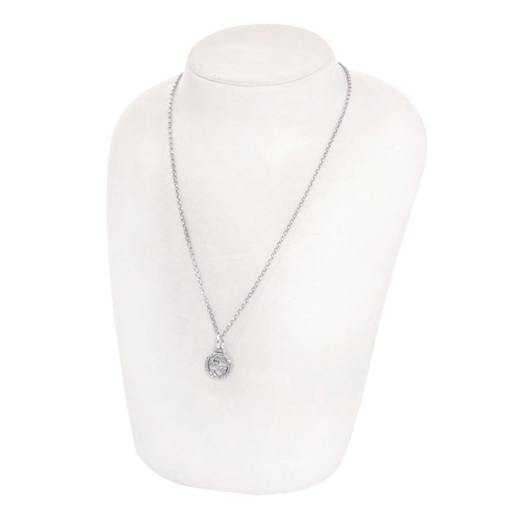 Gucci Interlocking Necklace Silver — view 5
