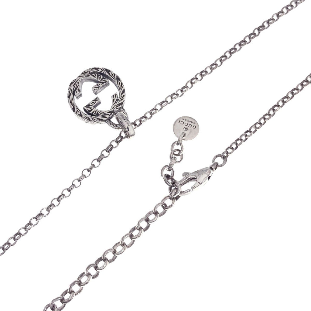 Gucci Interlocking Necklace Silver — view 2