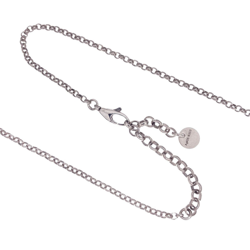 Gucci Interlocking Necklace Silver — view 3