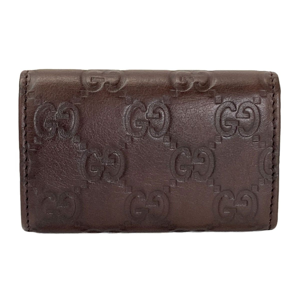 Gucci GG Signature Guccissima Key Case Leather Key Holder — view 2