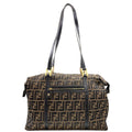 Fendi Zucca Pattern Tote Canvas