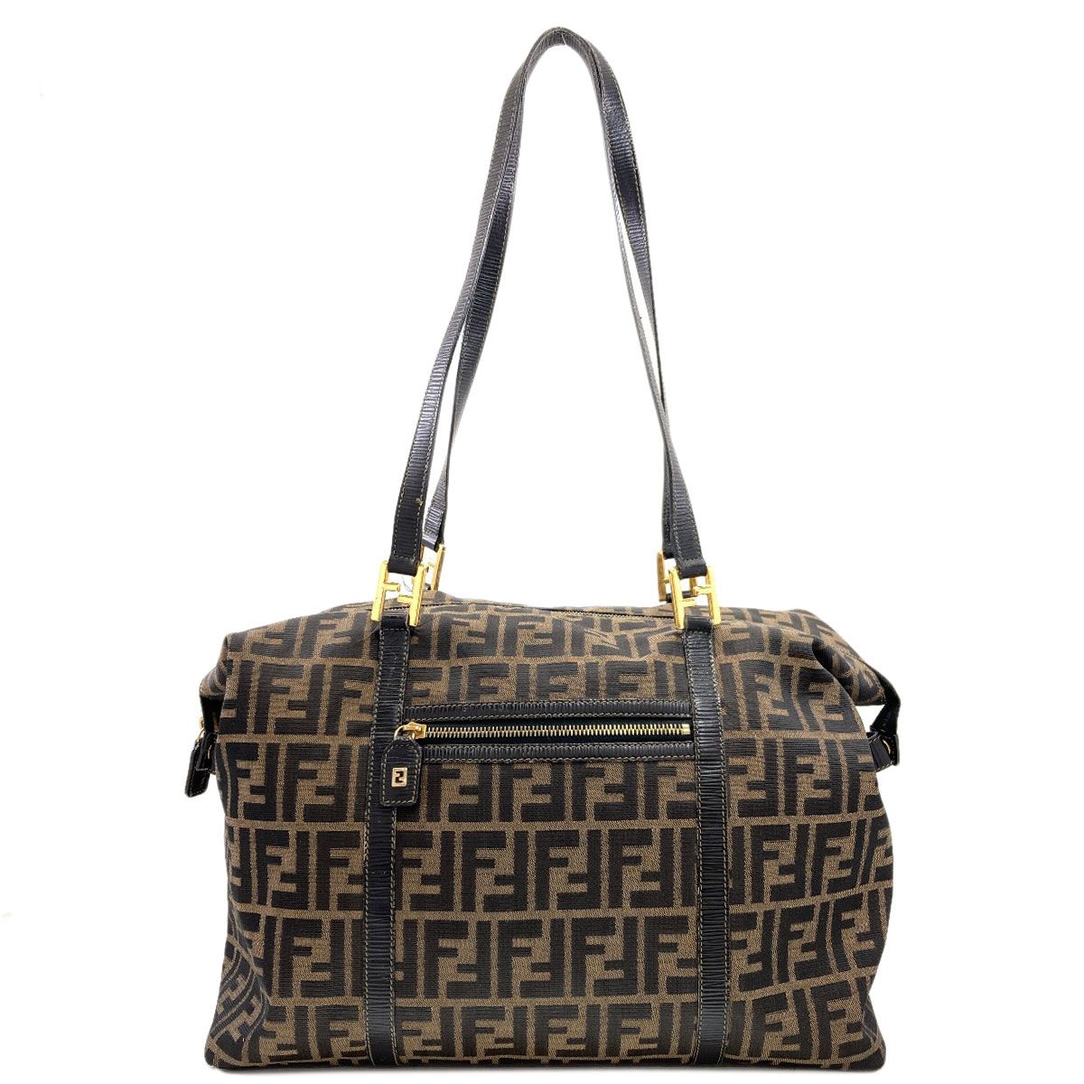 Fendi Zucca Pattern Tote Canvas