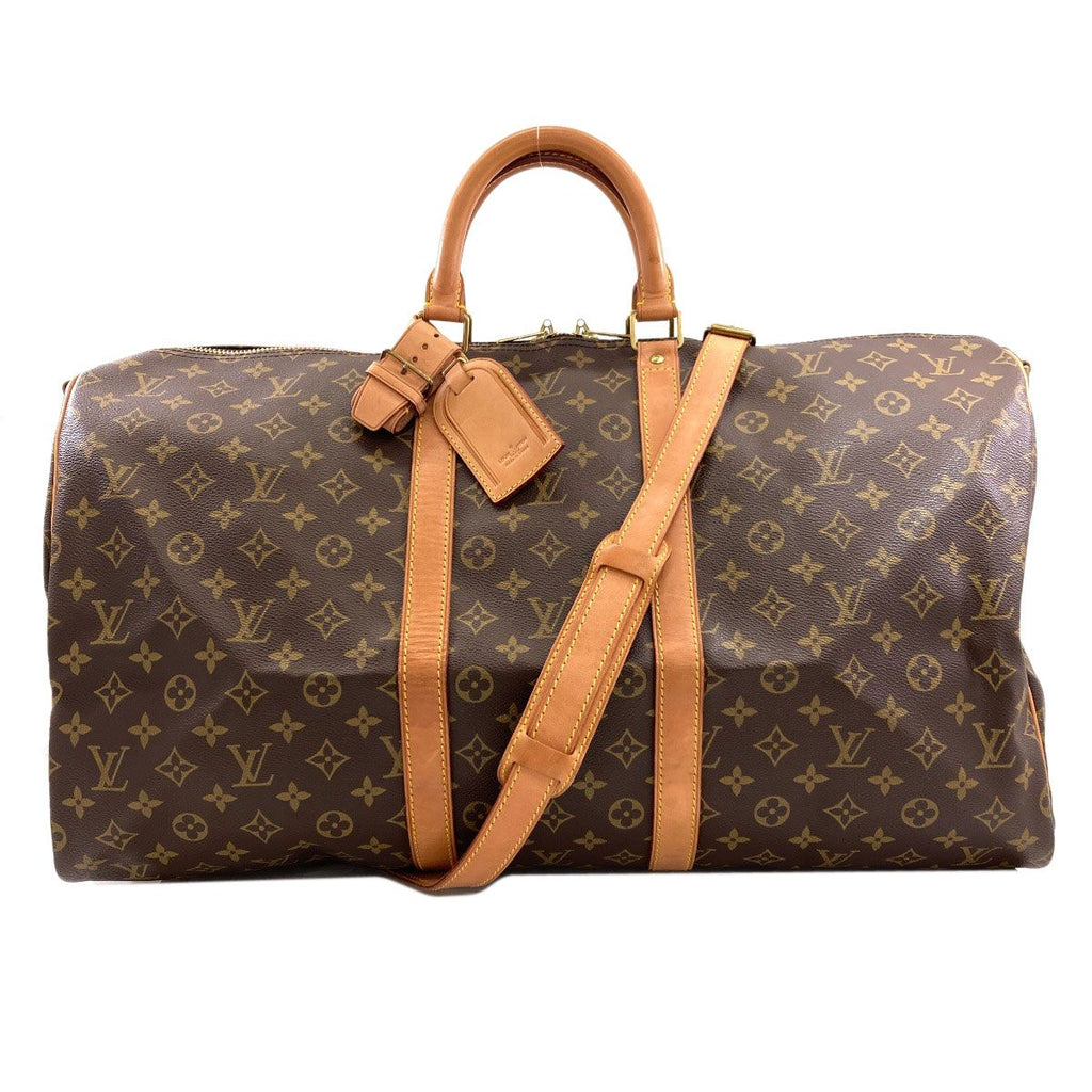 Louis Vuitton Keepall 55 Bandouliere Boston Bag Monogram Canvas