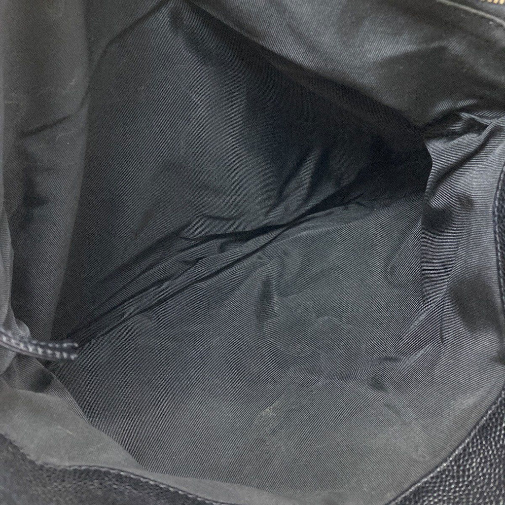 Chanel CC Logo Gold Tote Grained Calfskin — view 8