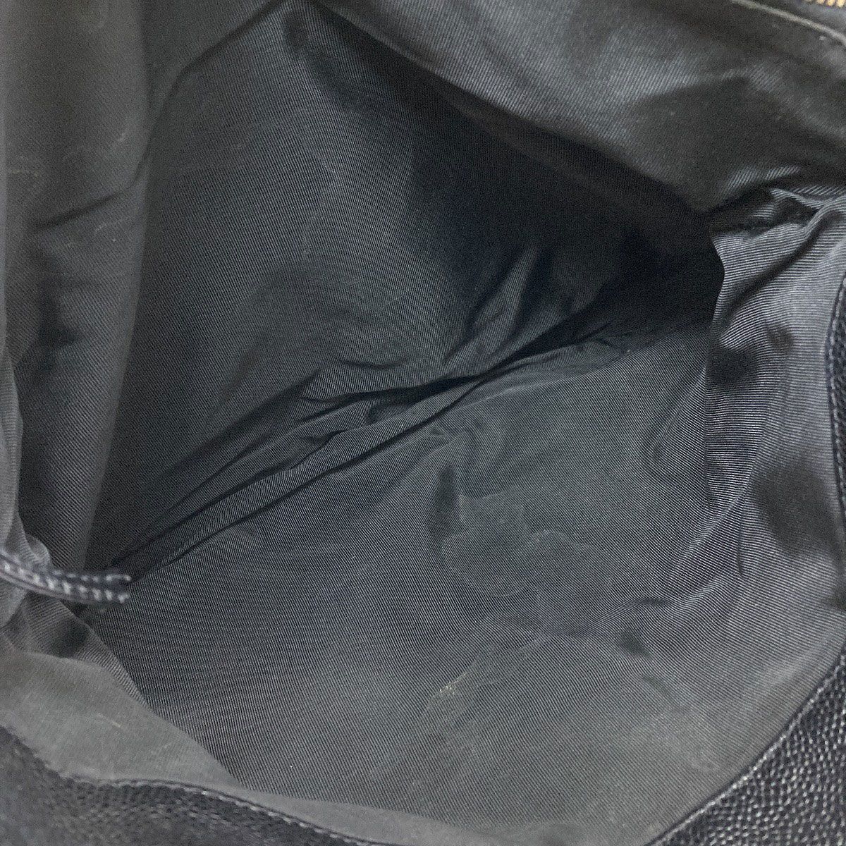 Chanel CC Logo Gold Tote Grained Calfskin — view 8