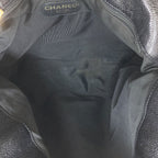 Chanel CC Logo Gold Tote Grained Calfskin — view 5