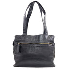 Chanel CC Logo Gold Tote Grained Calfskin — view 2