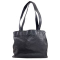 Chanel CC Logo Gold Tote Grained Calfskin