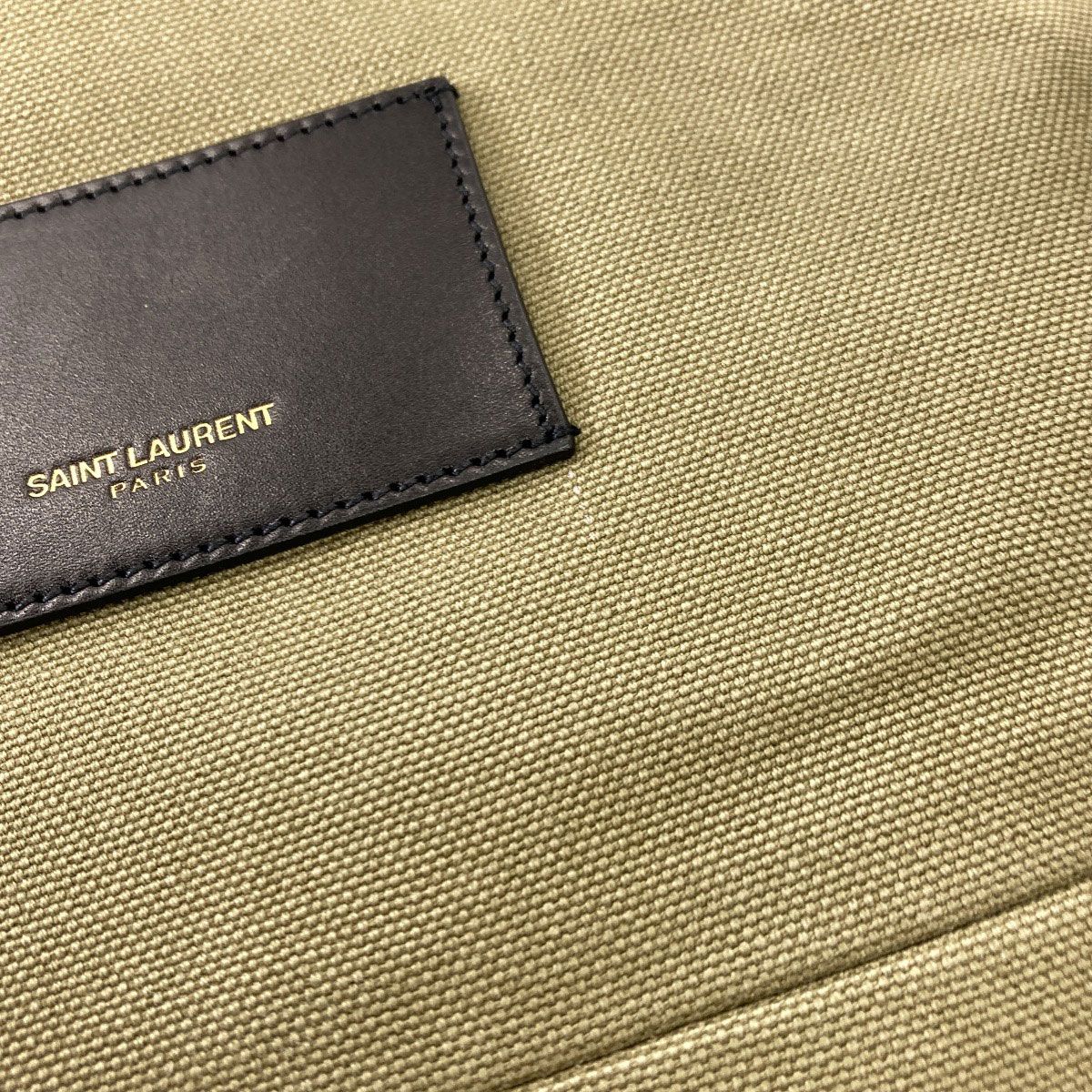 Saint Laurent Logo Backpack Canvas — view 9