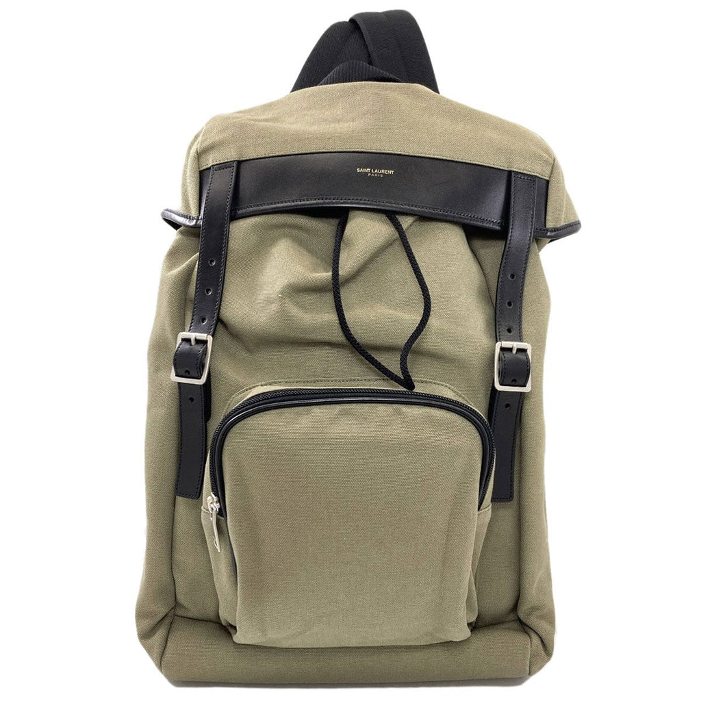Saint Laurent Logo Backpack Canvas
