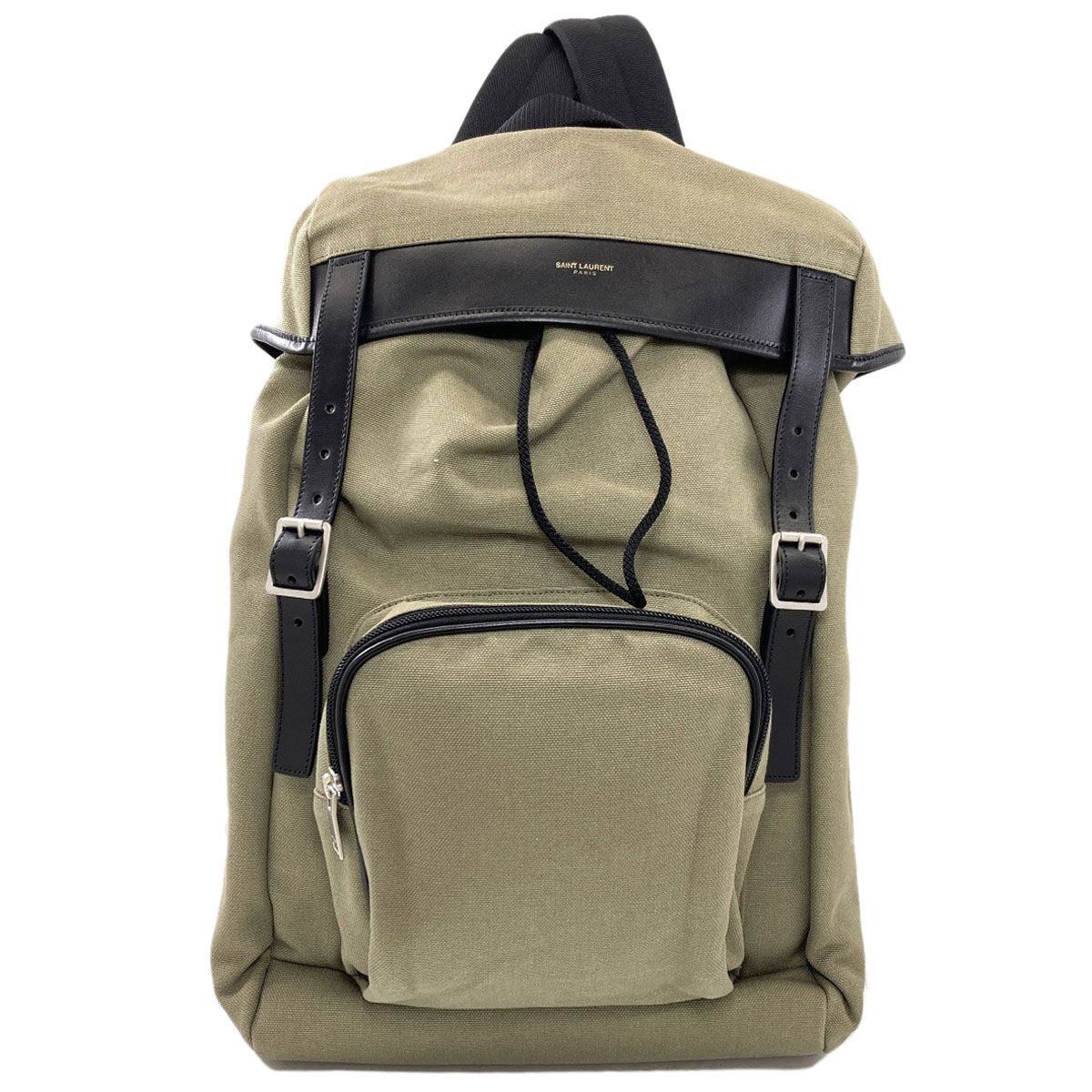 Saint Laurent Logo Backpack Canvas